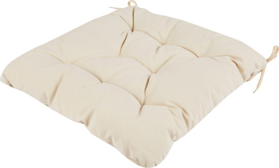 Подушка для садовой мебели Linen Way 44x44 см цвет кремовый
