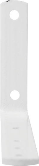 Кронштейн мебельный белый 80x180x20x4 мм