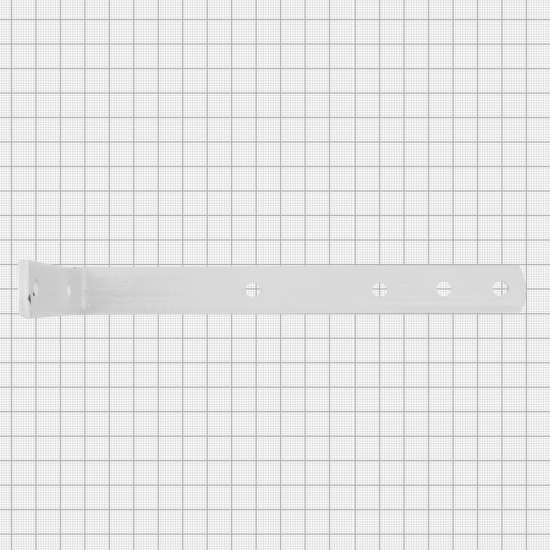 Кронштейн мебельный белый 80x180x20x4 мм