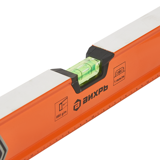 Уровень пузырьковый Вихрь 73/11/4/12 усиленный 3 глазка 1000 мм