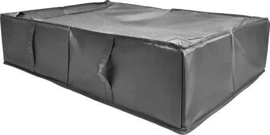 Короб для хранения с крышкой 72x18x52 см полиэстер цвет серый