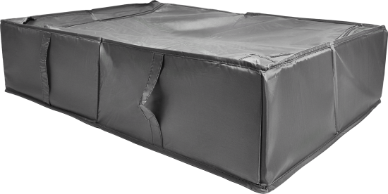 Короб для хранения с крышкой 72x18x52 см полиэстер цвет серый