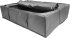 Короб для хранения с крышкой 72x18x52 см полиэстер цвет серый