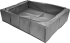 Короб для хранения с крышкой 72x18x52 см полиэстер цвет серый