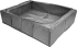 Короб для хранения с крышкой 72x18x52 см полиэстер цвет серый