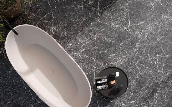 Глазурованный керамогранит Grasaro Marble G-2993.MR/S1 60x120 см 1.44 м² матовый цвет черный