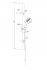 Душевой гарнитур Damixa Willow 921310200LM 1 режим цвет белый