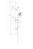 Душевой гарнитур Damixa Willow 921310200LM 1 режим цвет белый