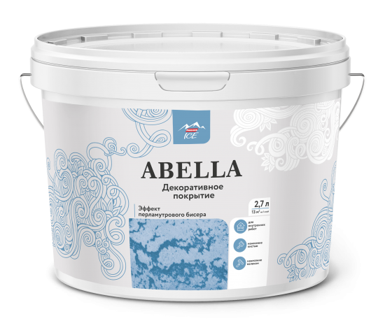 Покрытие декоративное Parade Abella с перламутровым бисером 2.7 л