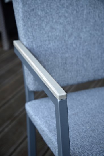 Кресло Версаль 55x62x85.5 см дерево цвет черный/серый