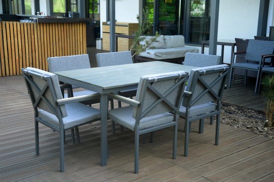 Кресло Версаль 55x62x85.5 см дерево цвет черный/серый