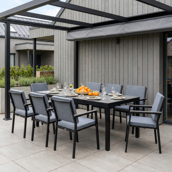 Кресло Версаль 55x62x85.5 см дерево цвет черный/серый