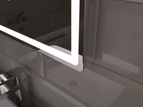 Зеркало для ванной Vigo Level Comfort 60x70 см с подсветкой и часами