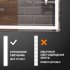 Зеркало для ванной Vigo Level Comfort 60x70 см с подсветкой и часами