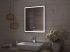 Зеркало для ванной Vigo Level Comfort 60x70 см с подсветкой и часами