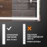 Зеркало для ванной Vigo Level Comfort 80x70 см с подсветкой и часами