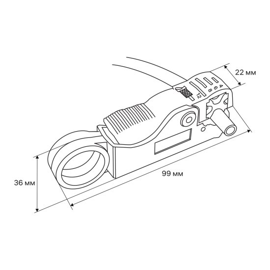 Инструмент для снятия изоляции RG-58/RG-59/RG-6