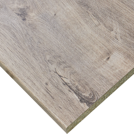 Столешница кухонная Дуб Шерман 120x60x3.8 см ДСП цвет серый