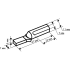 Разъем плоский мама Duwi РПИ-М(н) 1.5-6.3 мм 1.5 мм² цвет красный 10 шт.