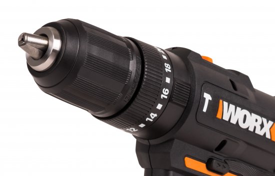 Дрель-шуруповерт аккумуляторная ударная Worx WT375, 20 В Li-ion 2x2 Ач