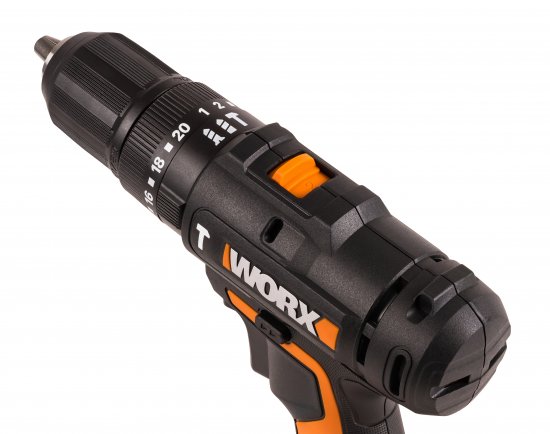 Дрель-шуруповерт аккумуляторная ударная Worx WT375, 20 В Li-ion 2x2 Ач
