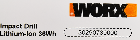 Дрель-шуруповерт аккумуляторная ударная Worx WT375, 20 В Li-ion 2x2 Ач