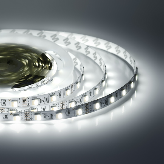 Светодиодная лента Apeyron SMD5050 12В 10мм 5м 14.4Вт/м 60диод/м 700лм/м IP65 3000 4000 6500К изменение оттенков белого