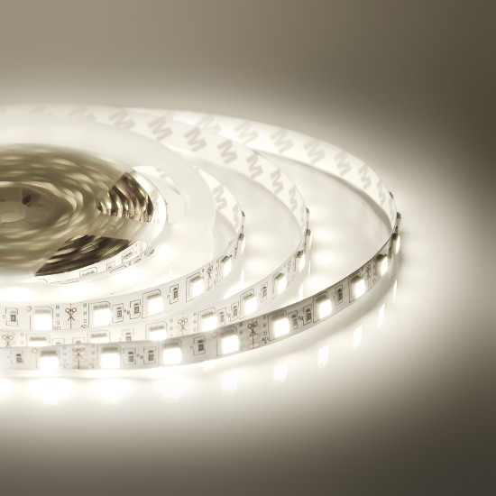 Светодиодная лента Apeyron SMD5050 12В 10мм 5м 14.4Вт/м 60диод/м 700лм/м IP65 3000 4000 6500К изменение оттенков белого
