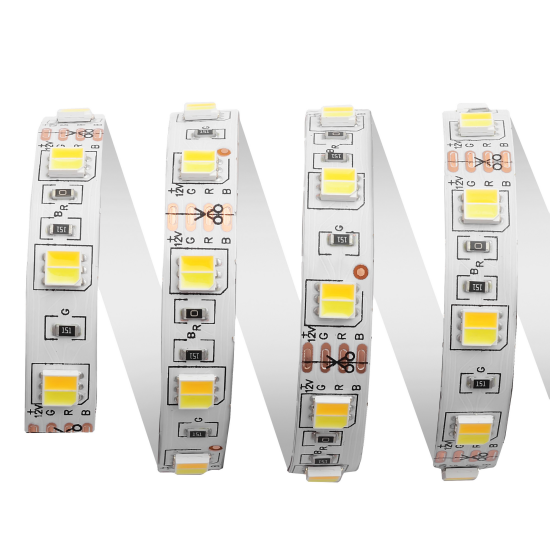 Светодиодная лента Apeyron SMD5050 12В 10мм 5м 14.4Вт/м 60диод/м 700лм/м IP65 3000 4000 6500К изменение оттенков белого