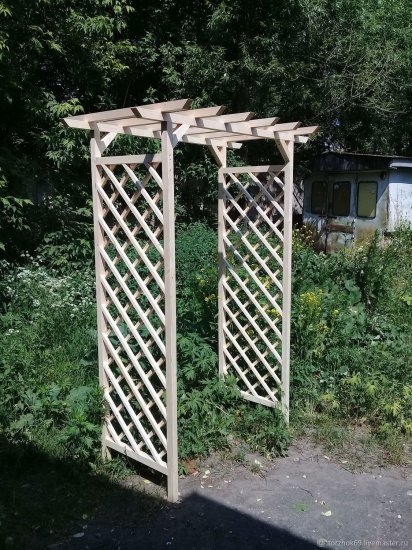 Арка садовая Кулку 2.01x0.102x1.96 м дерево