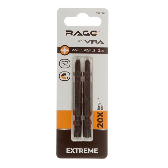 Бита Rage by Vira (554140) PZ/FL1/FL2 магнитная 65 мм двухсторонняя (2 шт.)