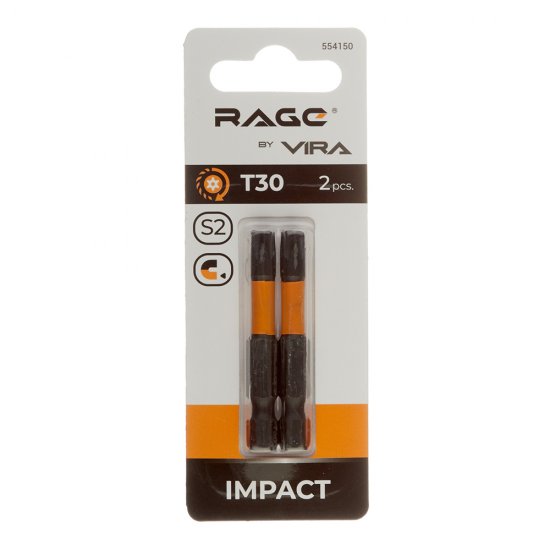 Бита Rage by Vira (554150) TORX T30 магнитная 50 мм торсионная (2 шт.)
