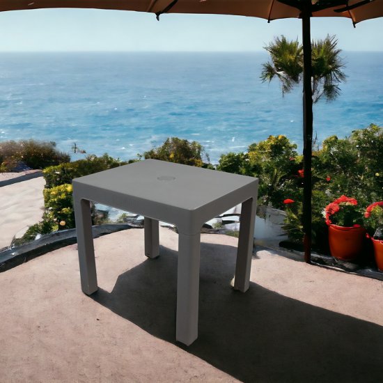 Стол разборный пластиковый Adrianoplast капучино 395х480х75 мм прямоугольный (Р6059КАП)