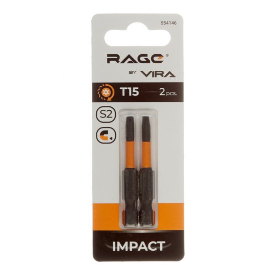 Бита Rage by Vira (554146) TORX T15 магнитная 50 мм торсионная (2 шт.)