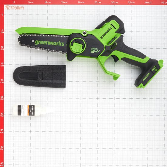 Пила цепная аккумуляторная Greenworks 24V GD24CSMNX 24 В 6