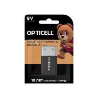 Батарейка Opticell Basic алкалиновая 6LR61 крона 1 шт.