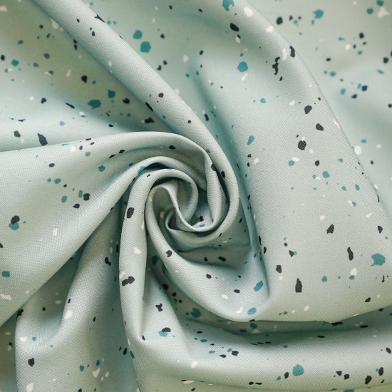 Штора на ленте Камни 160x260 см цвет голубой