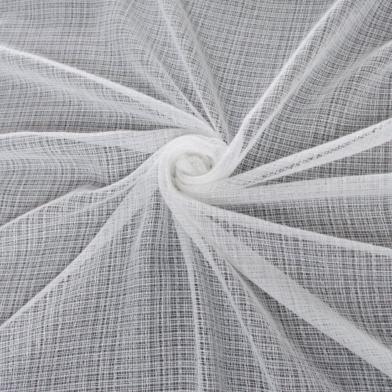 Тюль на ленте для кухни Сильвер 300x295 см цвет экрю