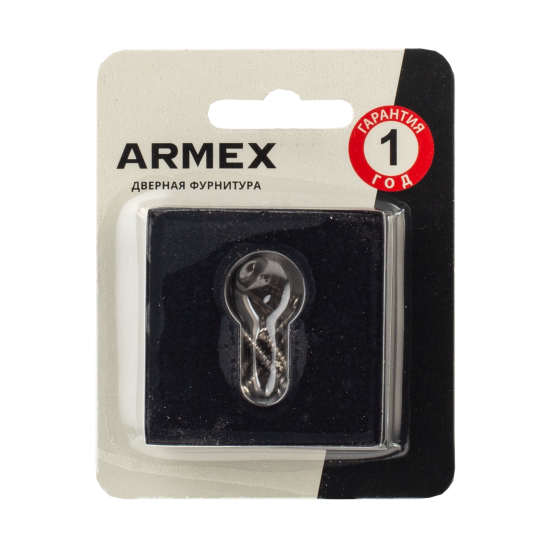 Накладка на цилиндр Armex DP-C-30 6x51 мм цвет черный матовый 2 шт.