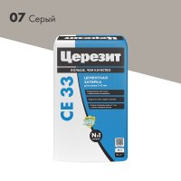 Затирка цементная Церезит CE 33 comfort 07 серая 25 кг