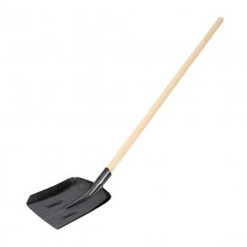 Лопата совковая Павловская Заря рельсовая сталь универсальная с деревянным черенком 1200 мм (811011)