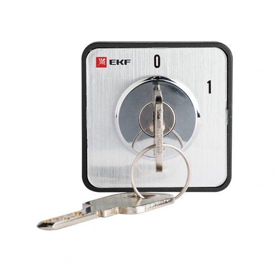 Переключатель кулачковый EKF PROxima ПК-1-113 10А 230 В 3NO IP20 2P с замком черный (pk-1-113-10)