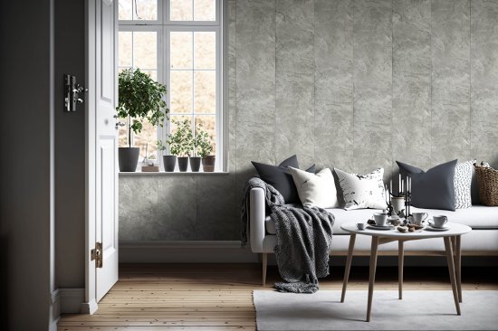 Стеновая панель ПВХ Оникс грей 2700x250x8 мм 0.675 м²