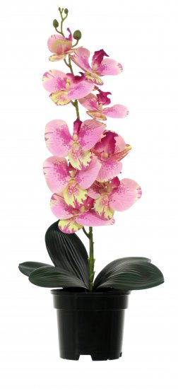 Искусственное растение в горшке орхидея h50 см цвет розовый