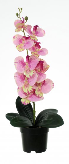 Искусственное растение в горшке орхидея h50 см цвет розовый