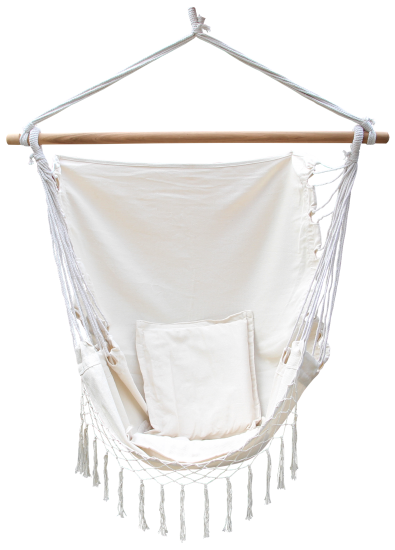 Гамак-кресло Дора 90x130 см хлопок белый