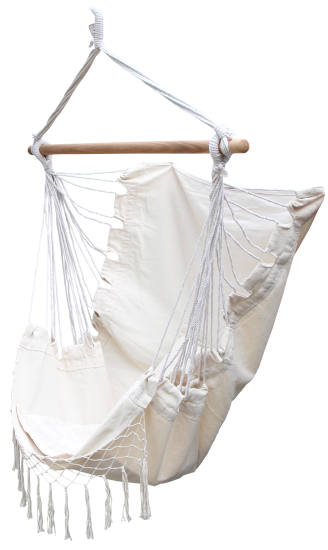 Гамак-кресло Дора 90x130 см хлопок белый