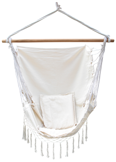 Гамак-кресло Дора 90x130 см хлопок белый