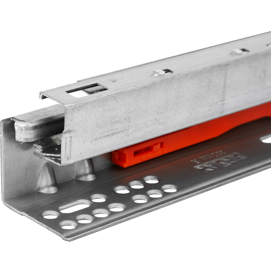 Направляющие скрытого монтажа FIRMAX плавного закрывания 300 мм, металл, цвет серый