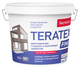 Штукатурка декоративная моделируемая Bayramix Terratex Fine 15 кг
